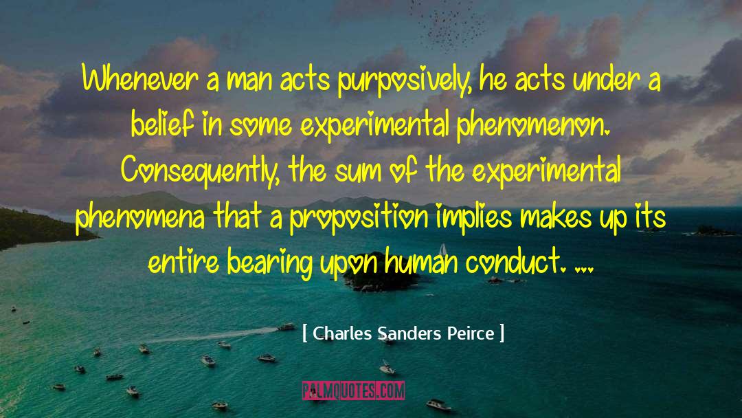Ed Sanders quotes by Charles Sanders Peirce