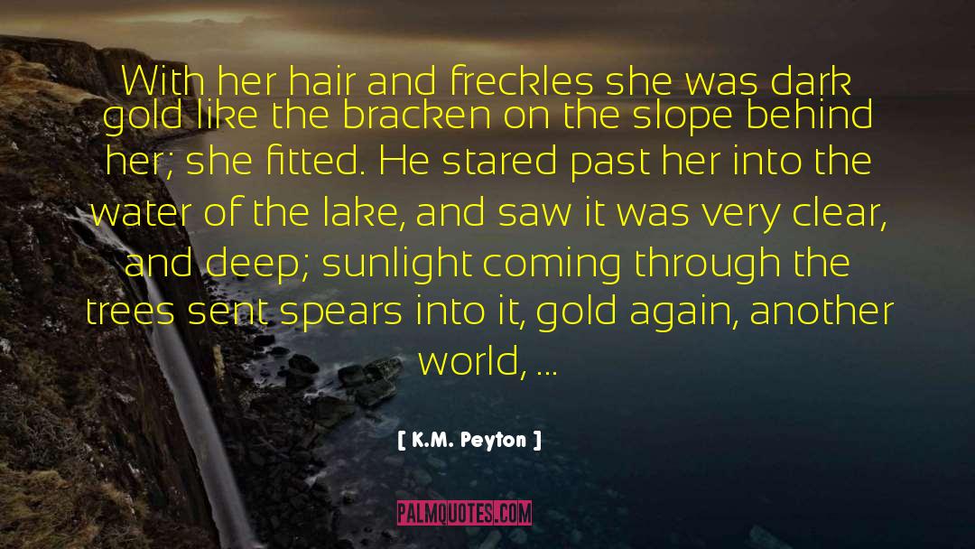 Eden Lake Minnesota quotes by K.M. Peyton