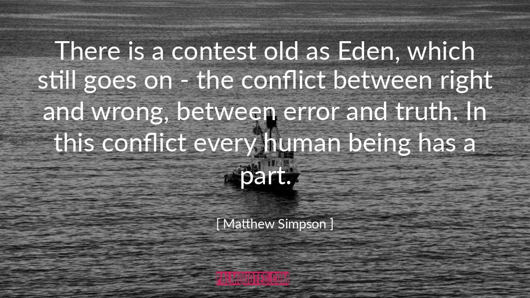 Eden quotes by Matthew Simpson