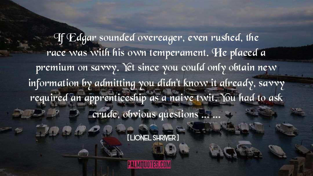 Edgar Allen Poe quotes by Lionel Shriver