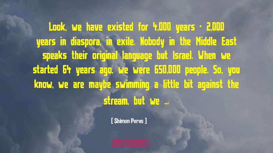 Edgeless Swimming quotes by Shimon Peres