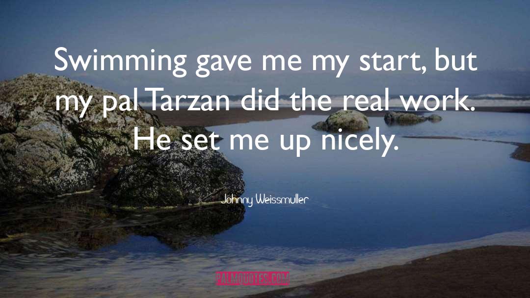 Edgeless Swimming quotes by Johnny Weissmuller