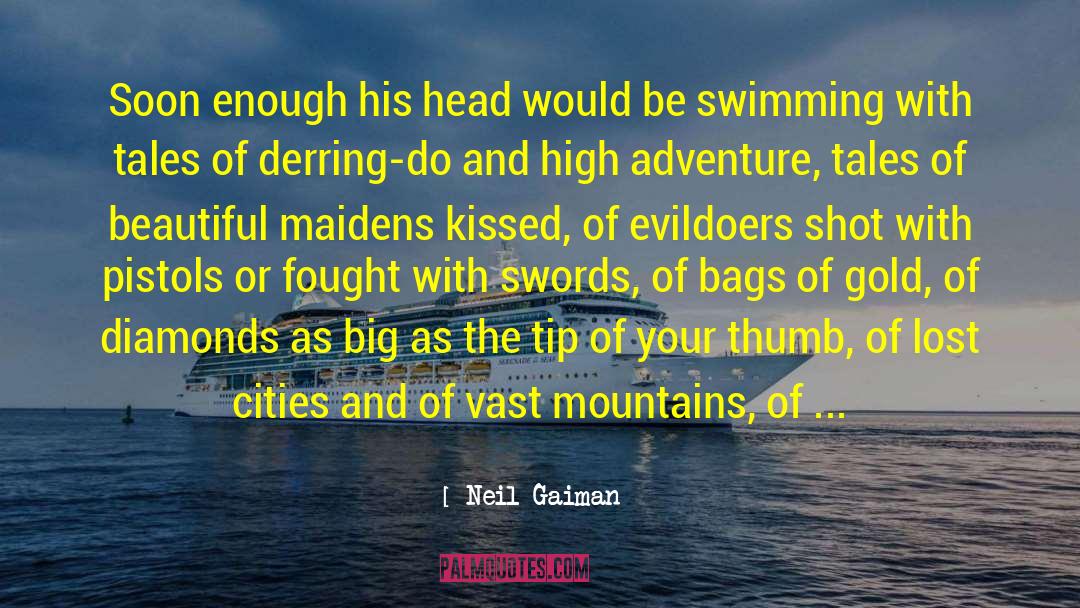 Edgeless Swimming quotes by Neil Gaiman