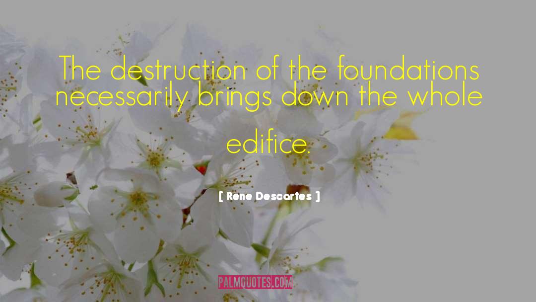 Edifice quotes by Rene Descartes