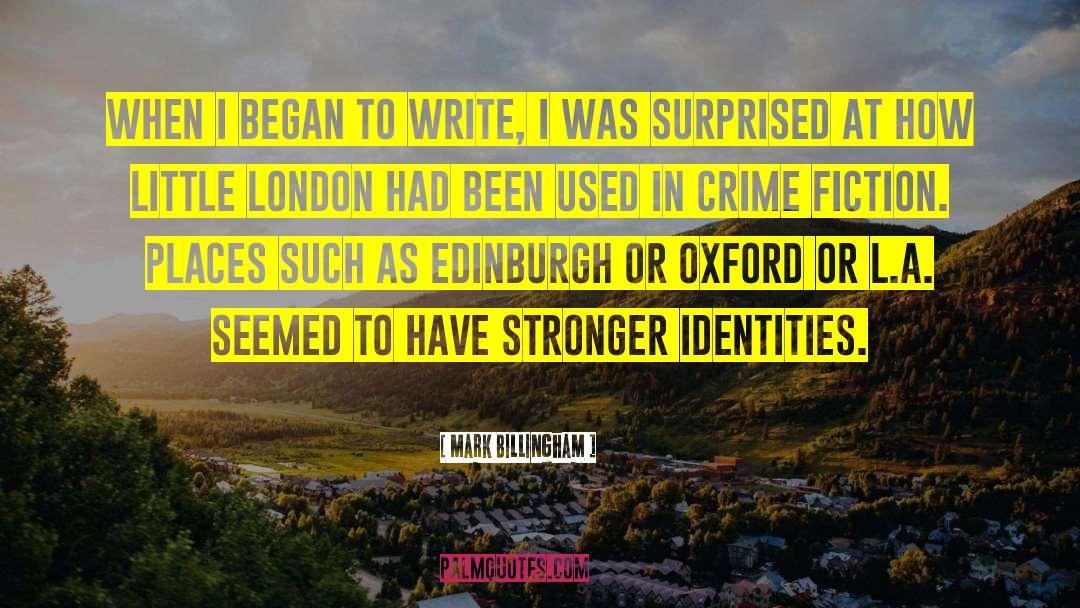 Edinburgh quotes by Mark Billingham