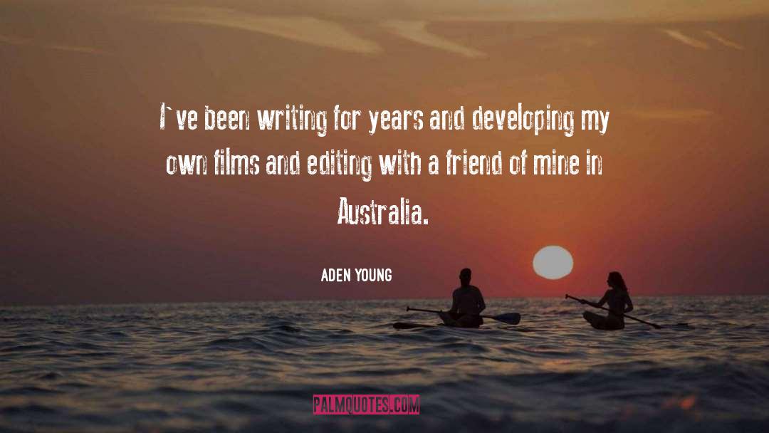 Editing quotes by Aden Young