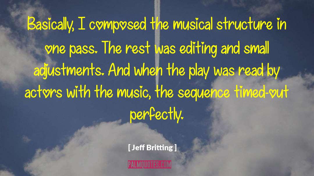Editing quotes by Jeff Britting