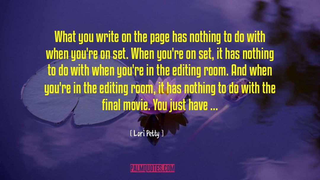 Editing Software quotes by Lori Petty