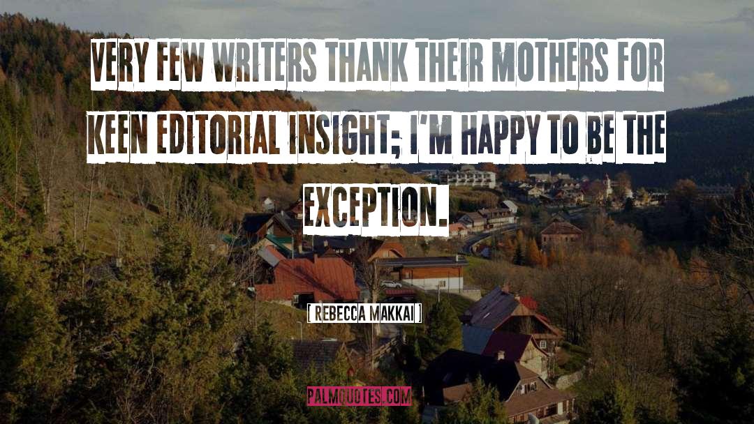 Editorial quotes by Rebecca Makkai