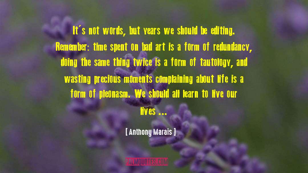 Editors On Editing quotes by Anthony Marais