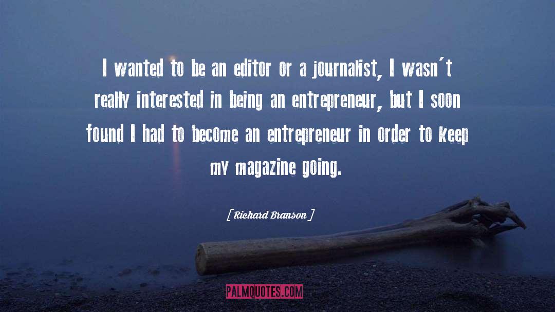 Editors quotes by Richard Branson