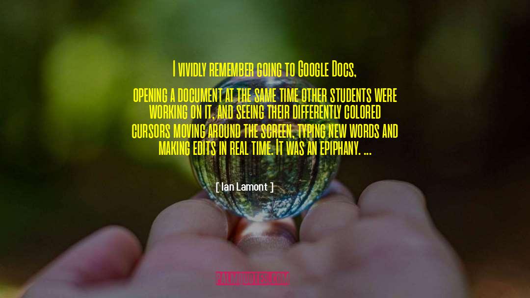 Edits quotes by Ian Lamont