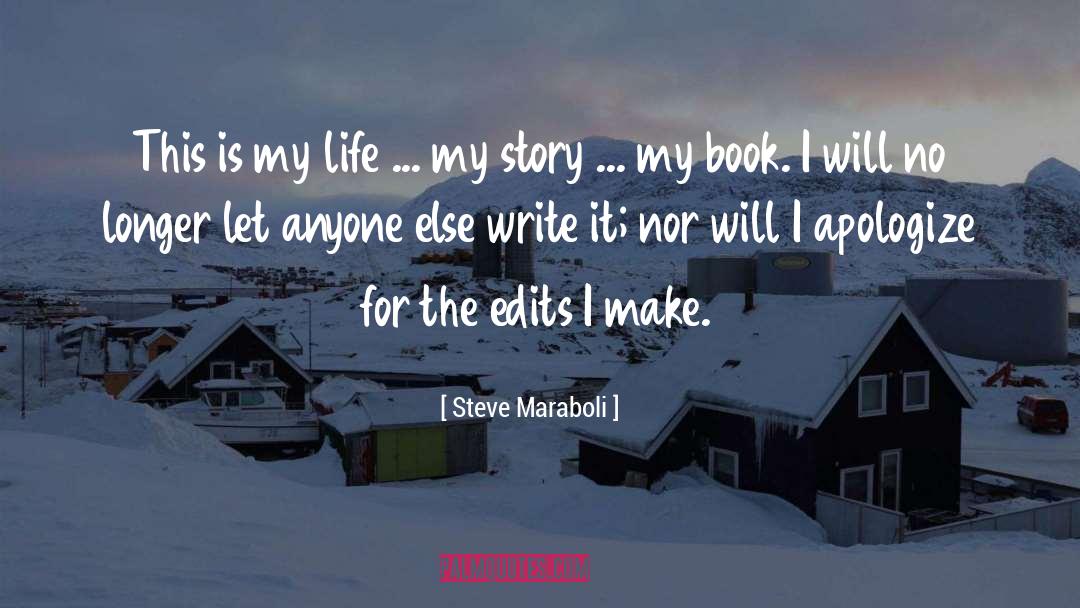 Edits quotes by Steve Maraboli