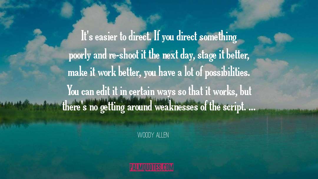 Edits quotes by Woody Allen