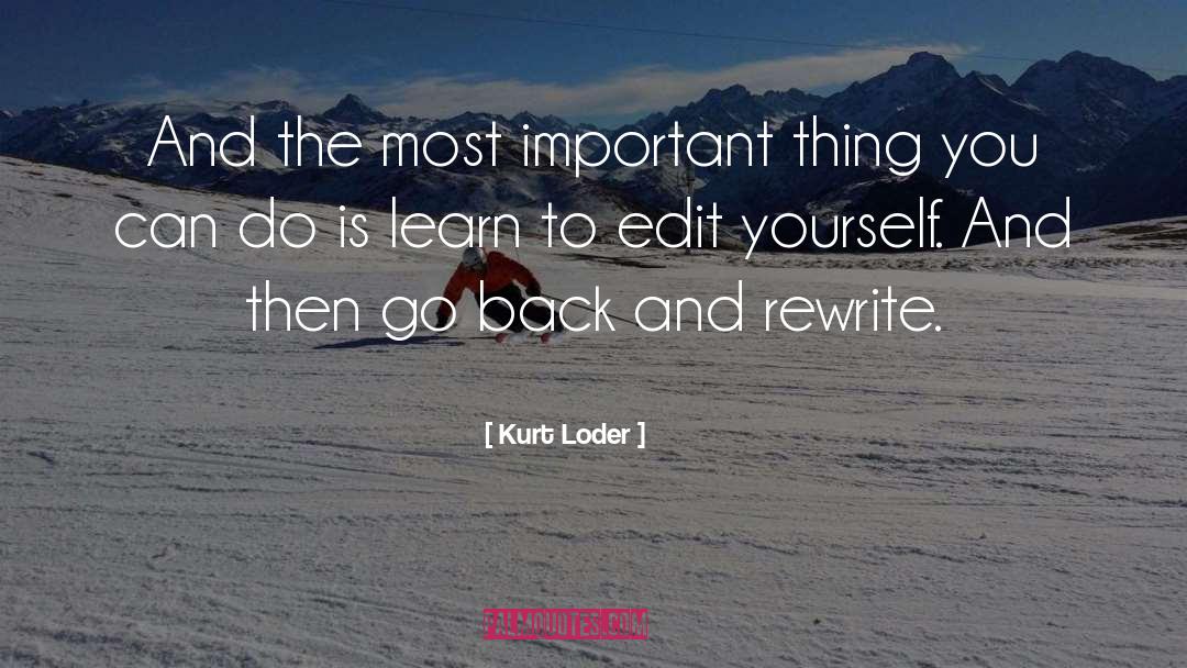 Edits quotes by Kurt Loder
