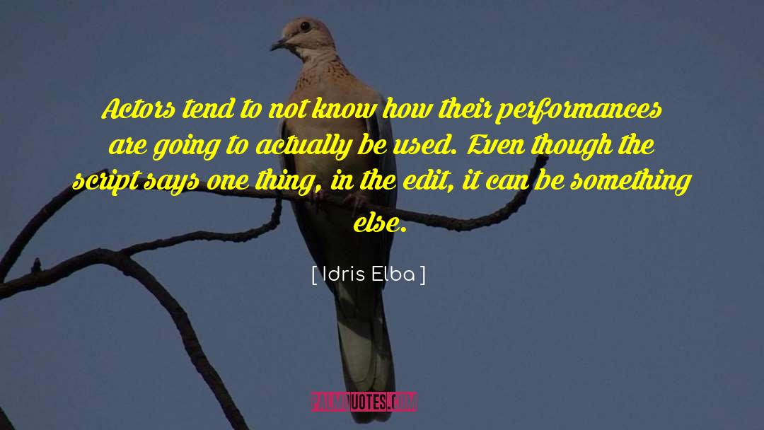 Edits quotes by Idris Elba