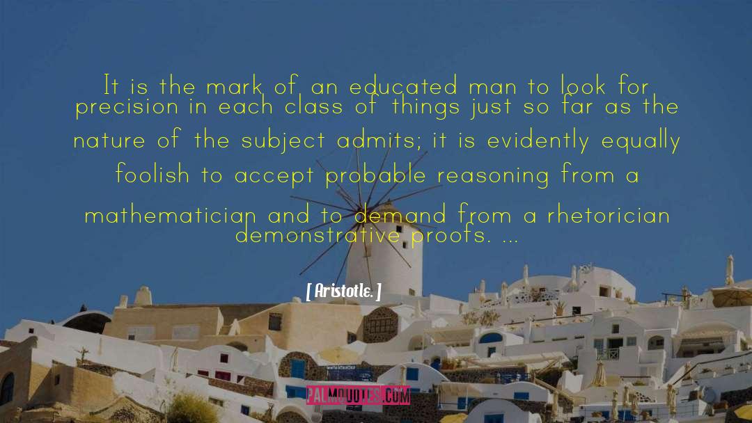Educated Man quotes by Aristotle.