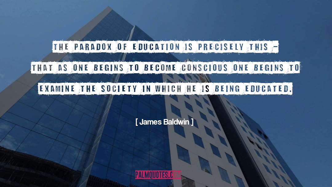 Educated quotes by James Baldwin