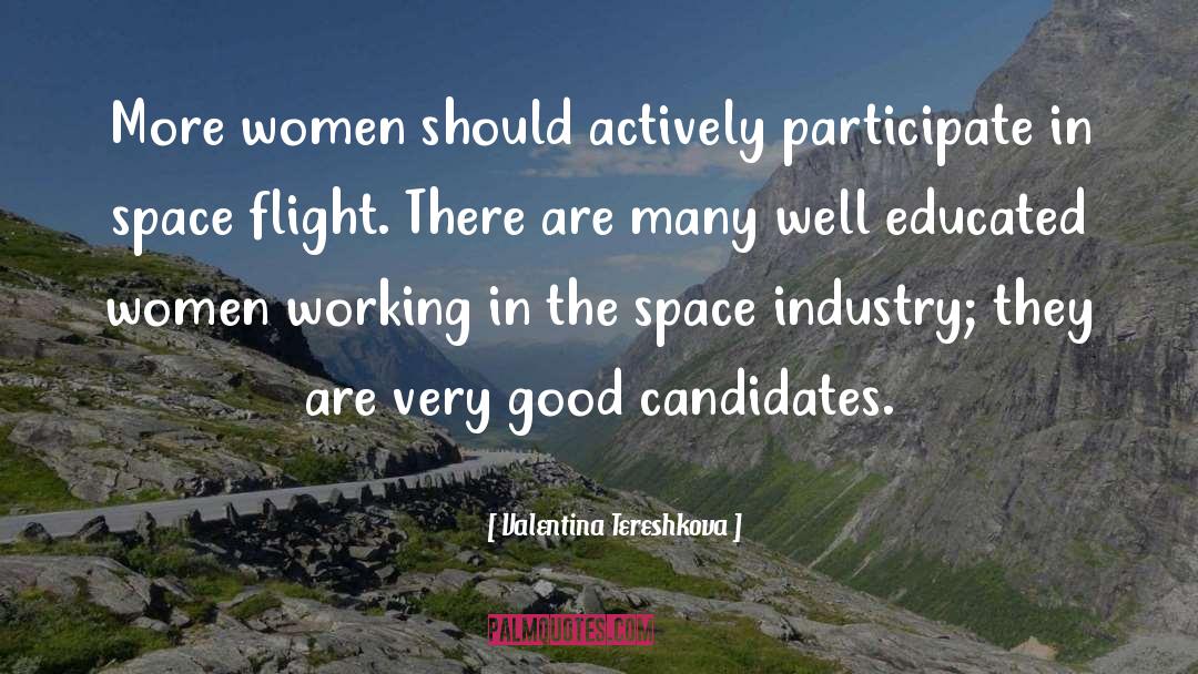 Educated Women quotes by Valentina Tereshkova