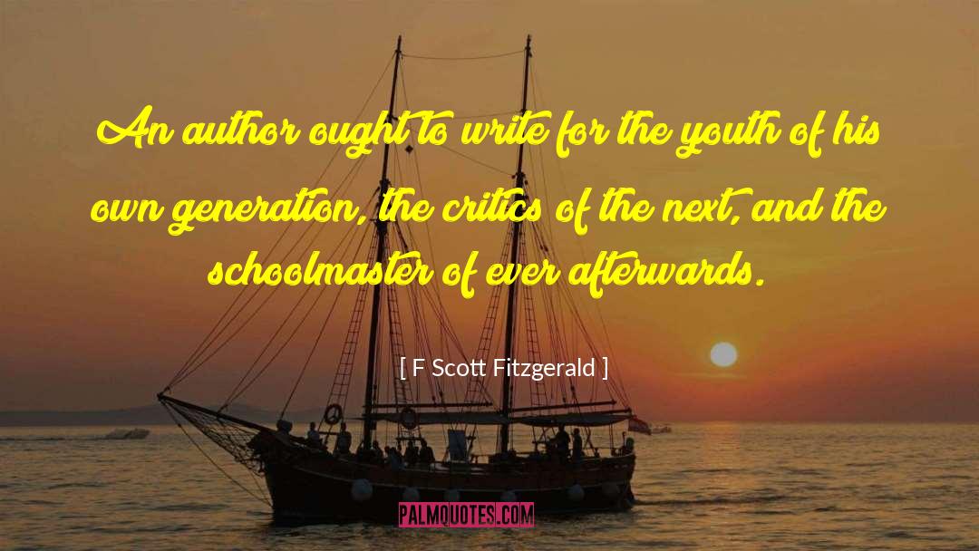 Educated Youth quotes by F Scott Fitzgerald