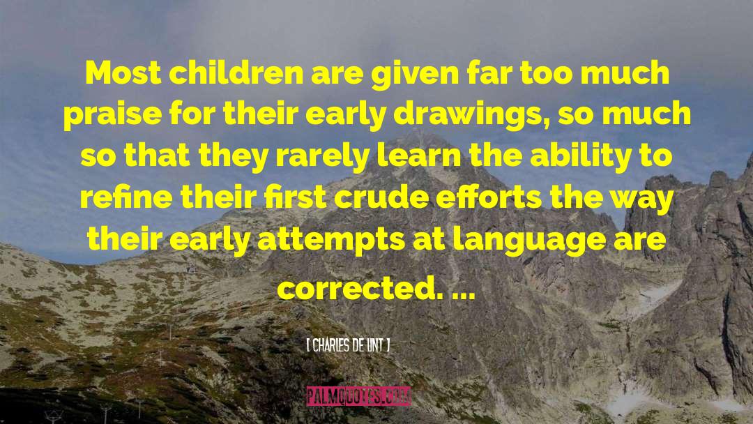 Educating Children quotes by Charles De Lint