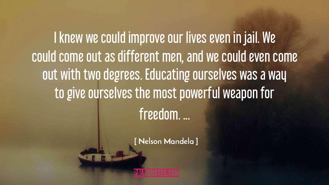 Educating Ourselves quotes by Nelson Mandela