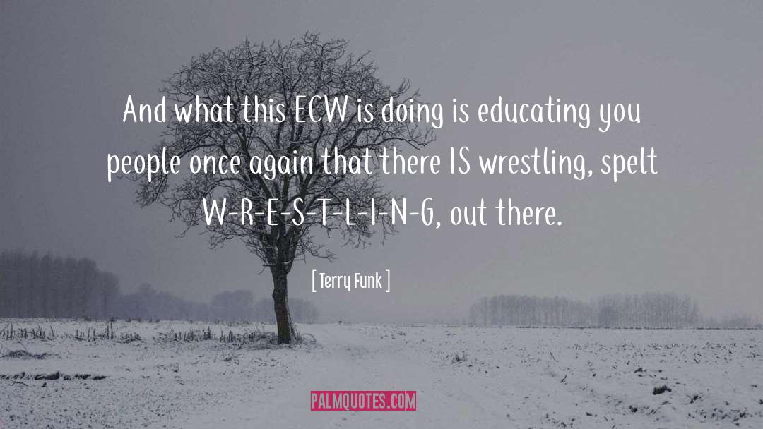 Educating quotes by Terry Funk