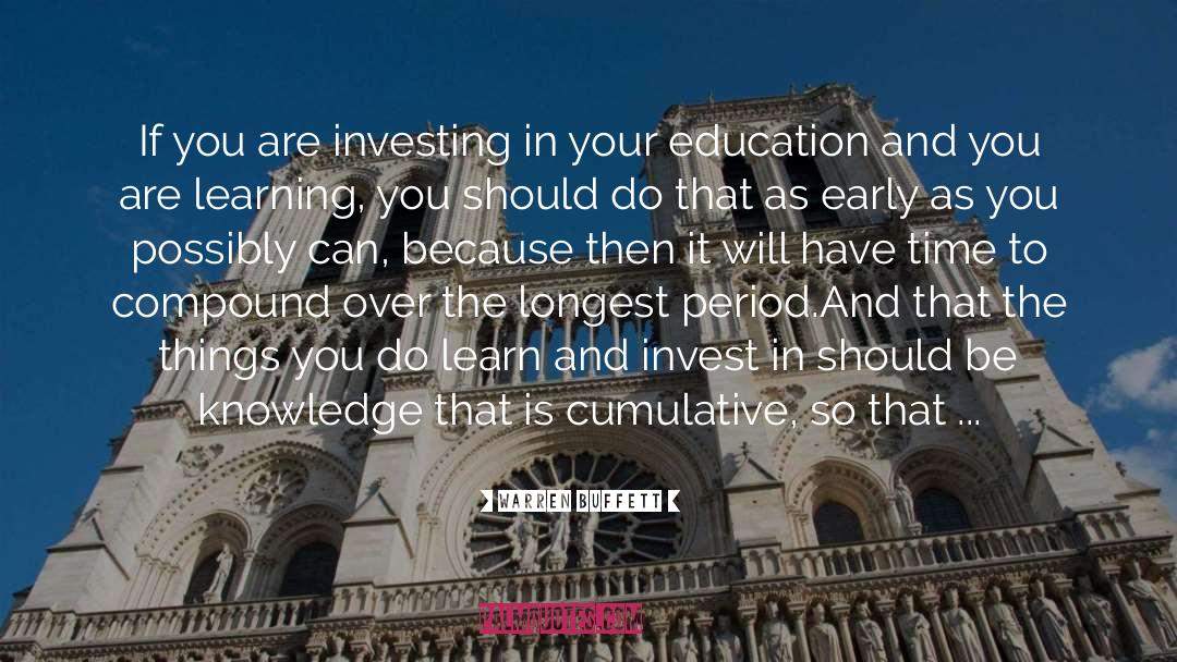Education Equality quotes by Warren Buffett