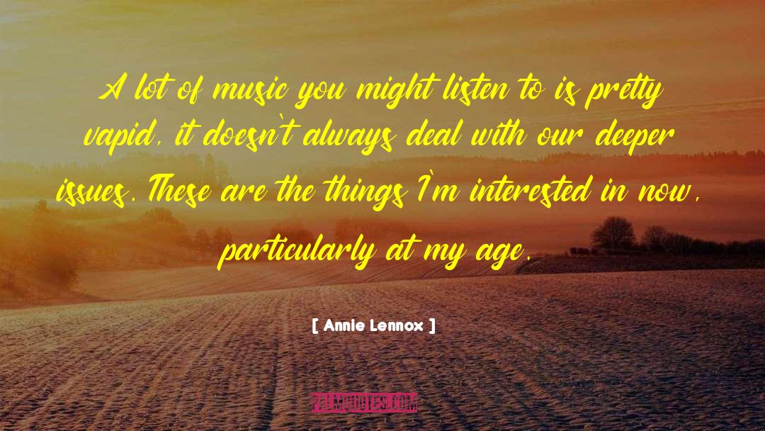 Education Issues quotes by Annie Lennox