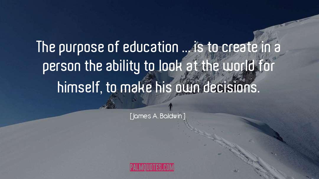 Education Leadership quotes by James A. Baldwin