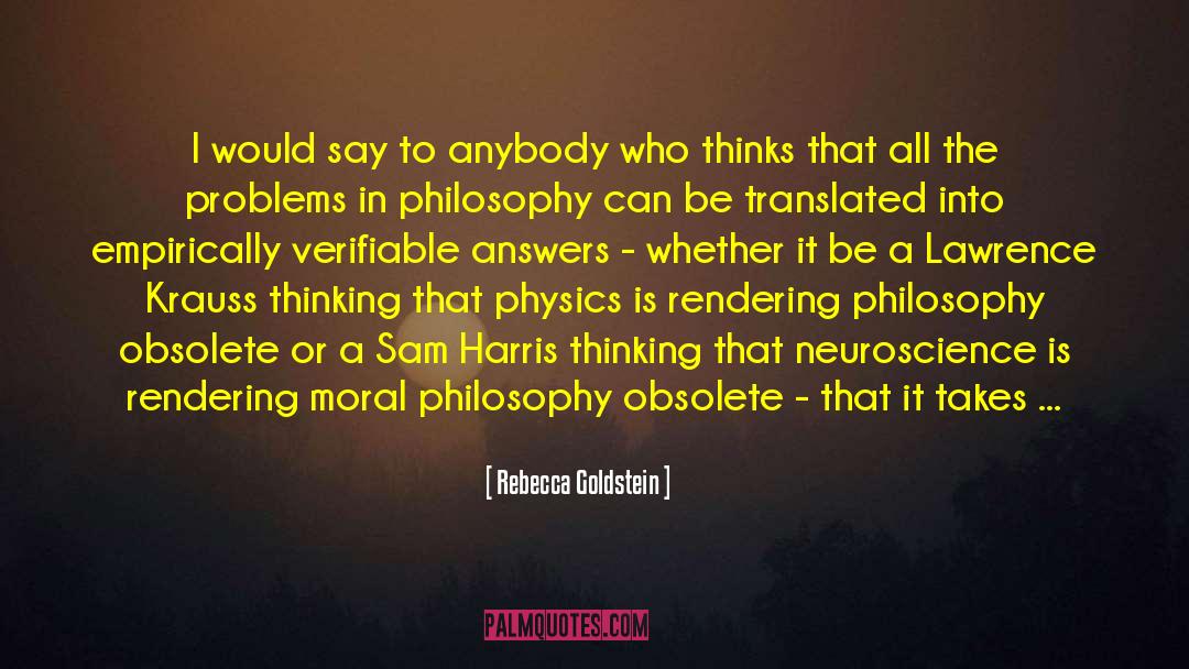 Education Philosophy quotes by Rebecca Goldstein