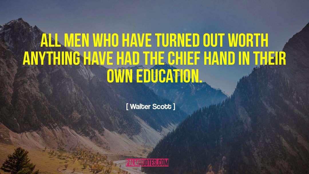 Education Sanskrit quotes by Walter Scott