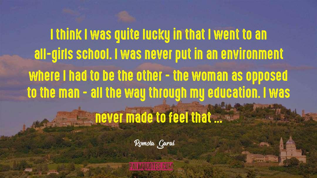 Education Today quotes by Romola Garai