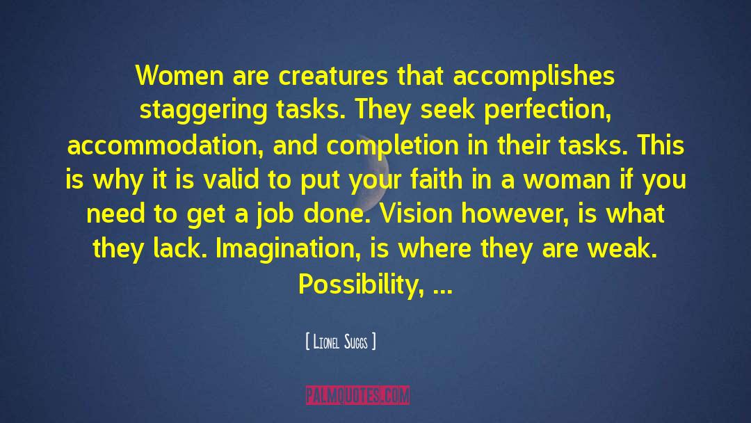 Education Woman Power quotes by Lionel Suggs