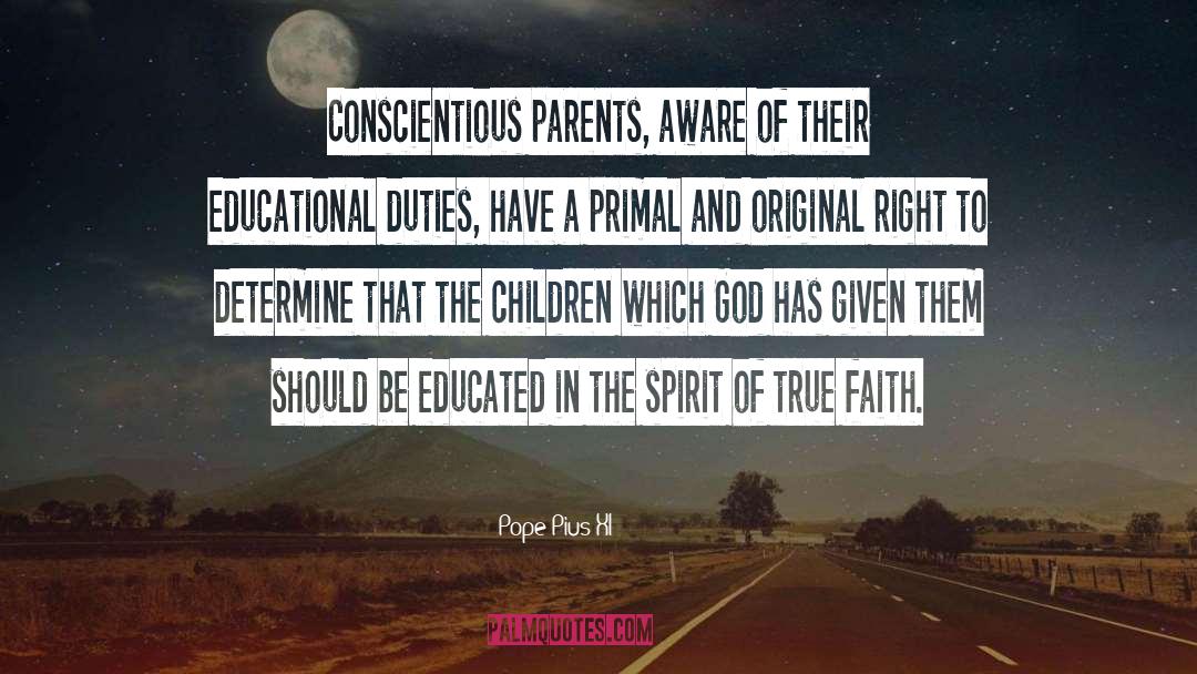 Educational quotes by Pope Pius XI