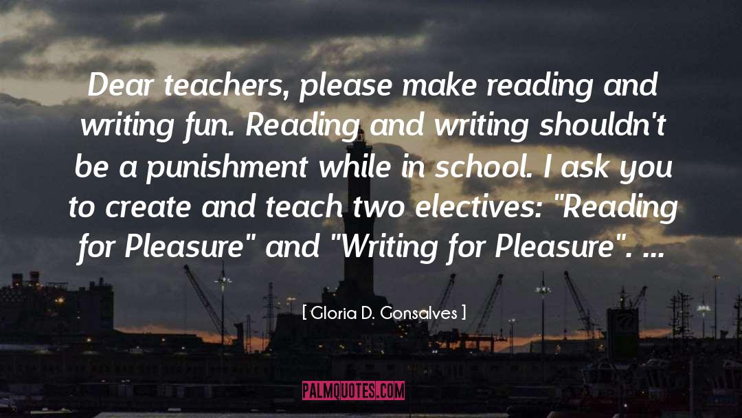 Educational quotes by Gloria D. Gonsalves