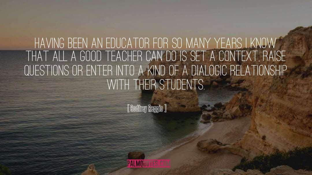 Educator quotes by Godfrey Reggio