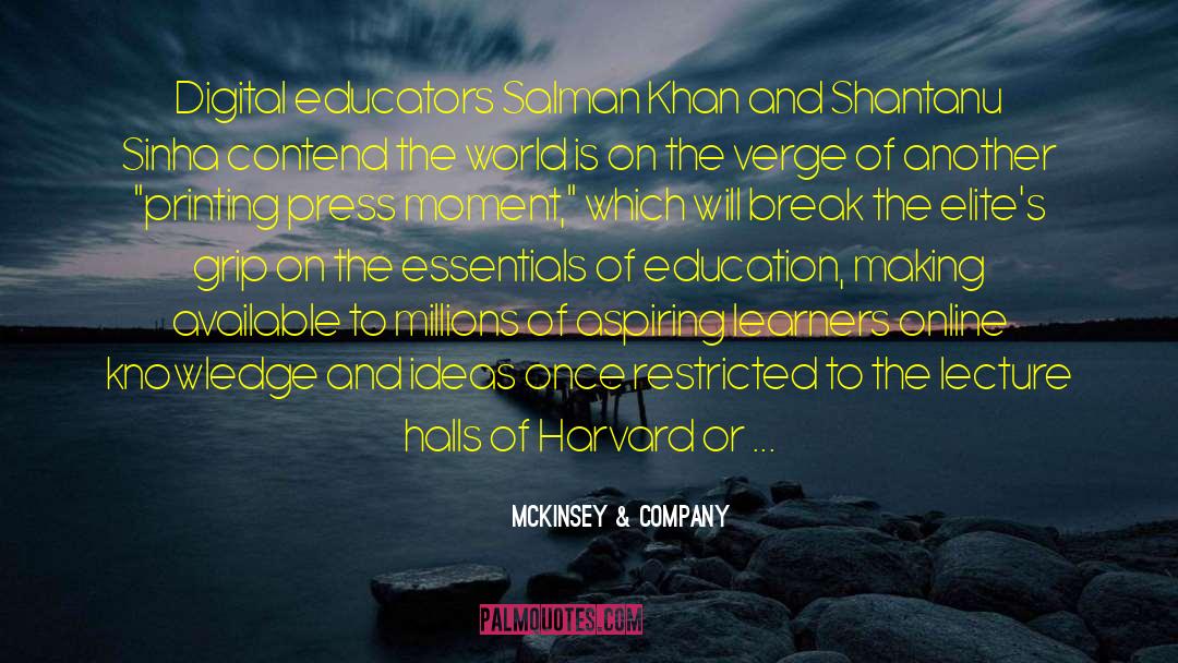 Educators quotes by McKinsey & Company