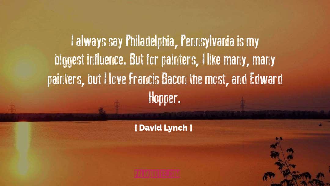 Edward Hopper quotes by David Lynch