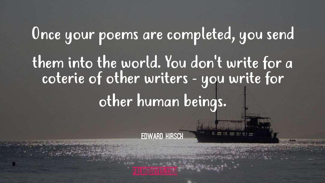 Edward Wren quotes by Edward Hirsch