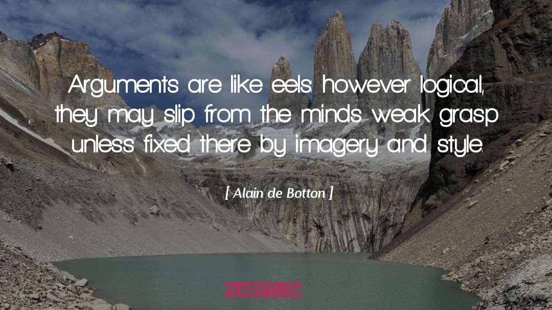 Eels quotes by Alain De Botton