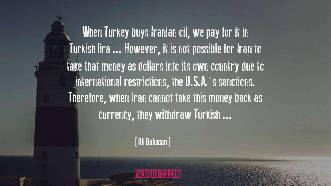 Effaces Turkey quotes by Ali Babacan