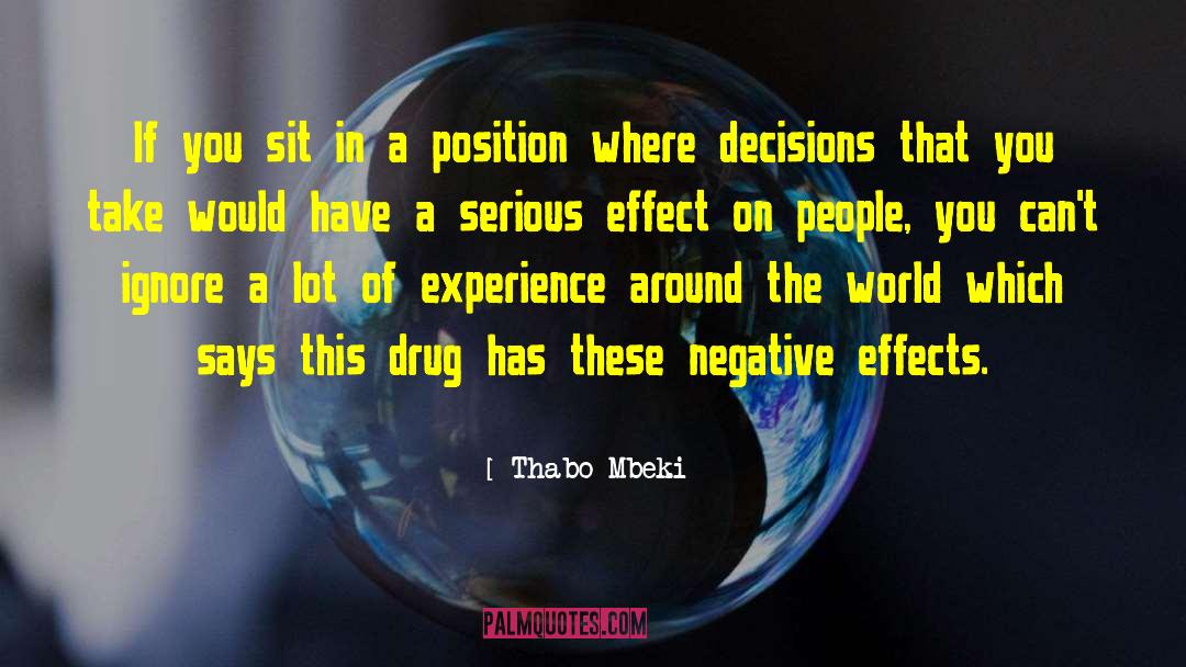 Effect Of Negative Speech quotes by Thabo Mbeki