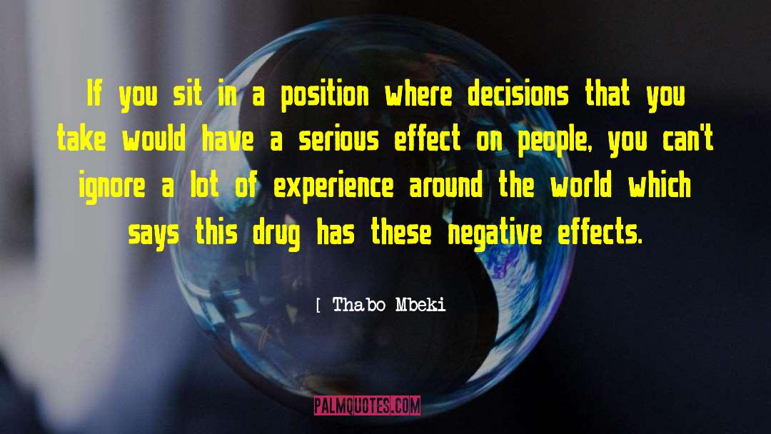Effect On People quotes by Thabo Mbeki