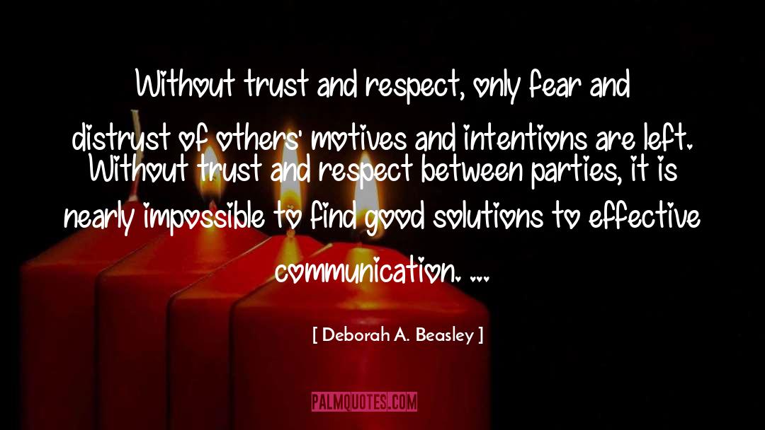 Effective Communication quotes by Deborah A. Beasley