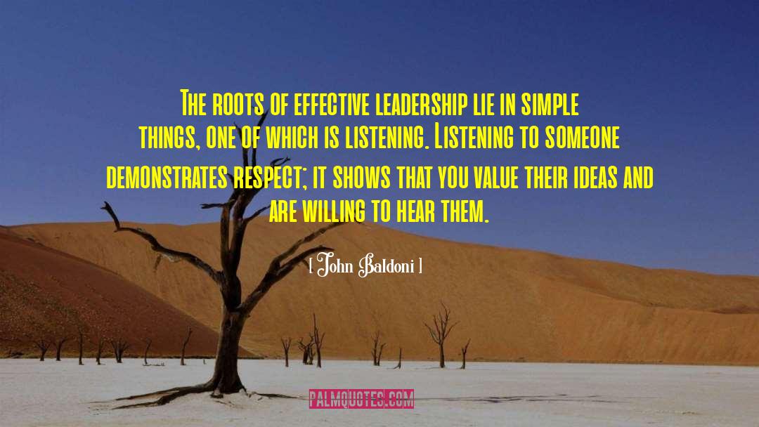 Effective Leadership quotes by John Baldoni