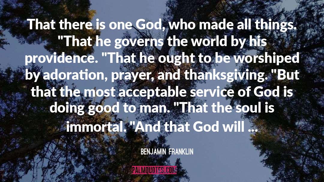 Effective Prayer quotes by Benjamin Franklin