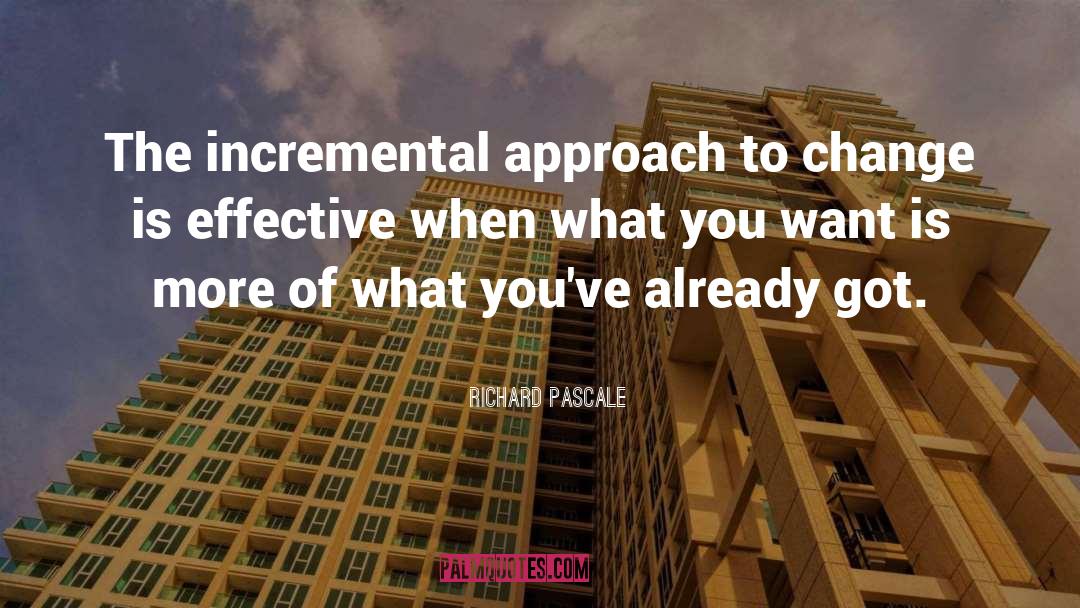 Effective quotes by Richard Pascale