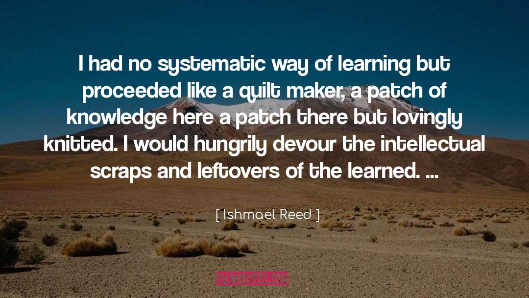 Effective Way Of Learning quotes by Ishmael Reed