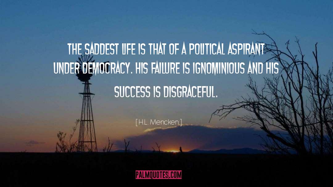 Effects Of Failure quotes by H.L. Mencken